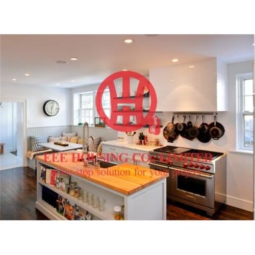 Fashion shaker-style solid wood kitchen cabinet with excellent design and quality shipping by sea