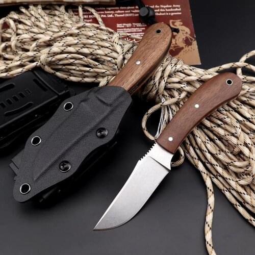 Fixed Blade Knife Stonewashed 80crv2 Blade G10 Handle Hunting Camp Survival Tactical Straight Knives Outdoor EDC Tools