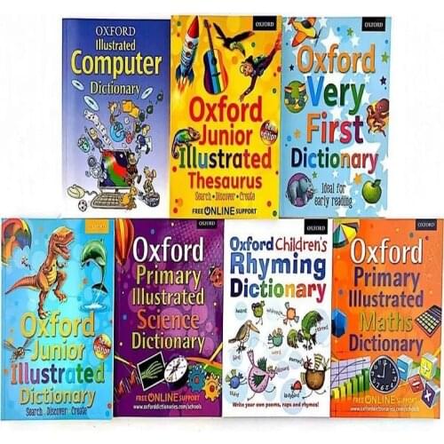 7 Books Oxford Very First Dictionary Oxford Junior Illustrated English Books Young Children English Early Learning Book