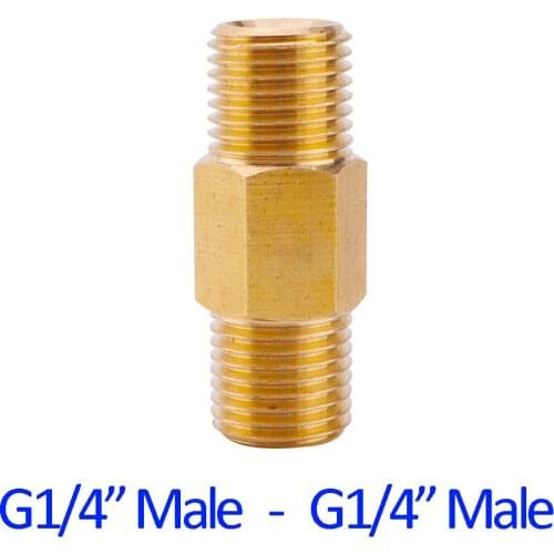 Snow Foam Lance Connector G1/4" Male Pressure Washer Brass Adapter 1/4" Thread Connection