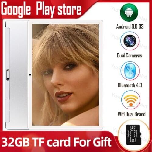 New 10 inch tablet pc Global Version Dual Sim card quad Core 2GB RAM 32GB ROM Dual cameras Android 9.0 OS 1280x800 IPS HD Screen