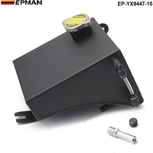 Polished Aluminum Radiator Coolant Overflow Tank Can For Nissan 240SX S13 Silvia EP-YX9447-15