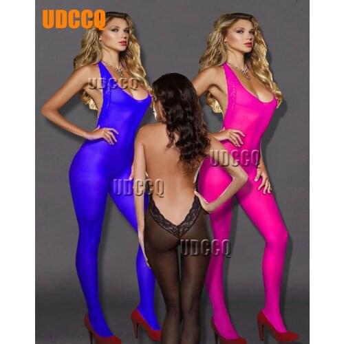 Sexy silk lingerie lace costumes sexy underwear open crotch product erotic Teddies porn babydoll sleepwear dress backless 8915