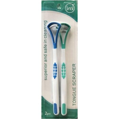2Pcs/Pack Tongue Brush Tongue Cleaner Scraper Cleaning Tongue Scraper for Oral Care Oral Hygiene Keep Fresh Breath