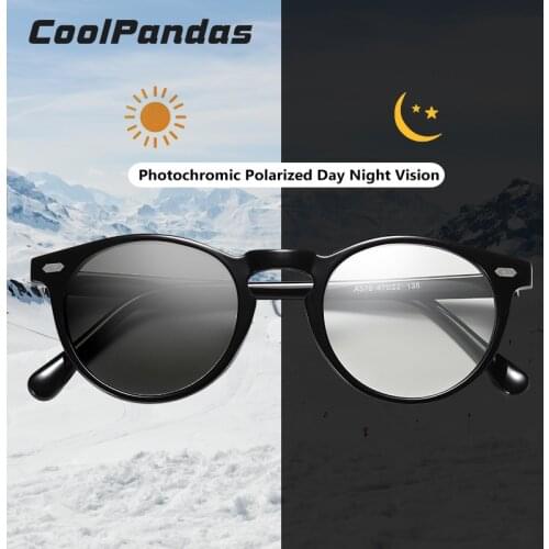 Brand Unisex TR90 frame Photochromic Sunglasses Women Men Polarized Chameleon Glasses Day Night Anti-glare gafas oculos de sol