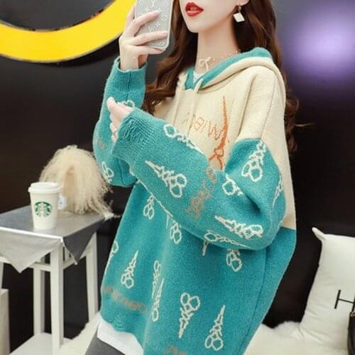 Pullovers Women Soft Autumn O-Neck Sweaters Chic Daily Tops Womens Pullover Sweet Student Striped Harajuku Knitted Outwear Coat