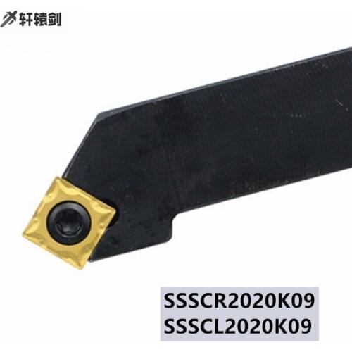 1PC SSSCR SSSCL 2020K09 Shank External Turning Tool Machine Clamping Boring Lathe SCMT