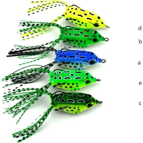 10pcs/lot 5.5cm pocket frog hook 8g Fishing frog Bait Mini FIshing Lures wholesale