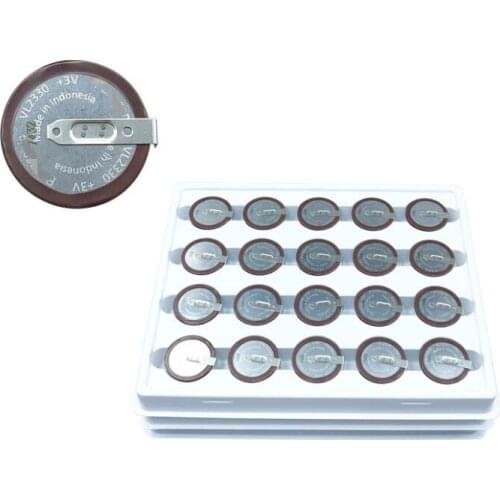 20PCS Original New VL2330 2330 Rechargeable lithium battery coin cell for car key button