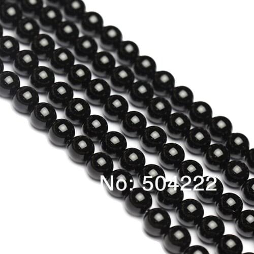 200pcs A+ 3mm-10mm mixed sizes Black Agate Gem Beads Rosary Tibet Buddhist Prayer Mala loose beads