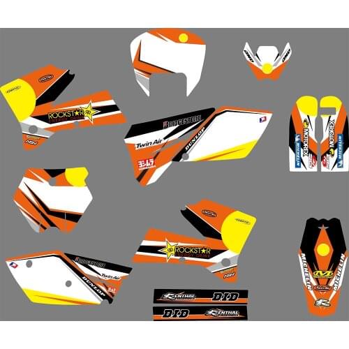 3M 1066 Motorcycle Team Graphic & Backgrounds Decal Sticker Kits for KTM SX 2005-2006