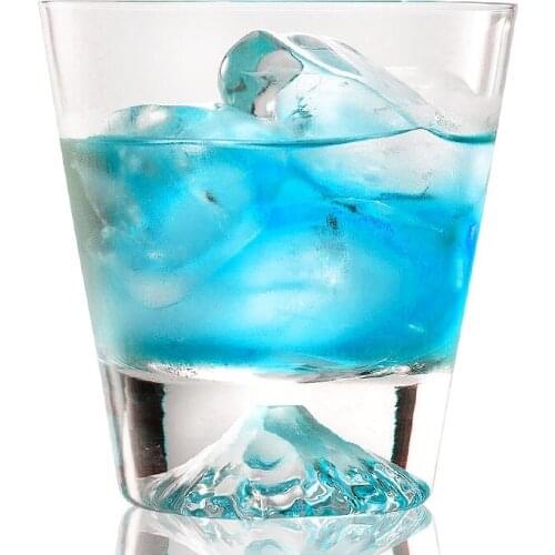 301-400ML Japan Mt Fuji glass wine cup thickening heat resistant handmade originality kung fu tea snow mountain cup personalize