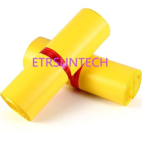 500Pcs/Lot Yellow Poly Mailer Packaging Bag Self Adhesive Goods Mail Express Bags Courier Postage DHL Poly Mailing Pack Bag