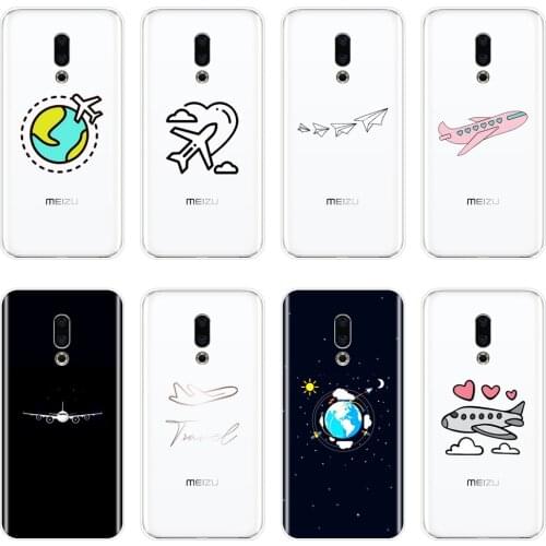 Airplane Star Travel Cloud Phone Case For Meizu Pro 6 7 Plus U10 U20 Soft Silicone Back Cover For Meizu 16th 16x 15 Lite 16 Plus