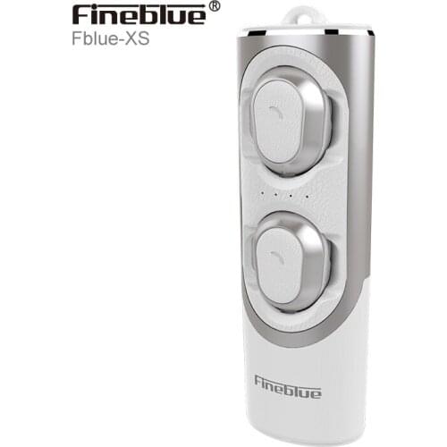 Fineblue Fblue XS Wireless Mini dual ear Bass Headset Earbud Sound Bluetooth 5.0 With Magnetic Charging case Binaural Earphones