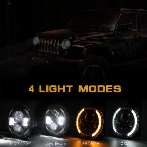 NEW 7 inches Motorcycle Headlight Round CREE LED Projector For Cafe Racer Cruiser Bobber Custom For Yamaha Motor Parts