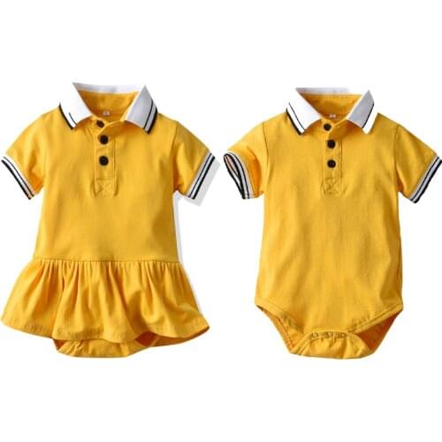 2021 Summer Children Clothing Boys And Girls Short-Sleeved Romper Romper Dress Baby One-Piece Newborn Photo Clothing 0 To 3 Year