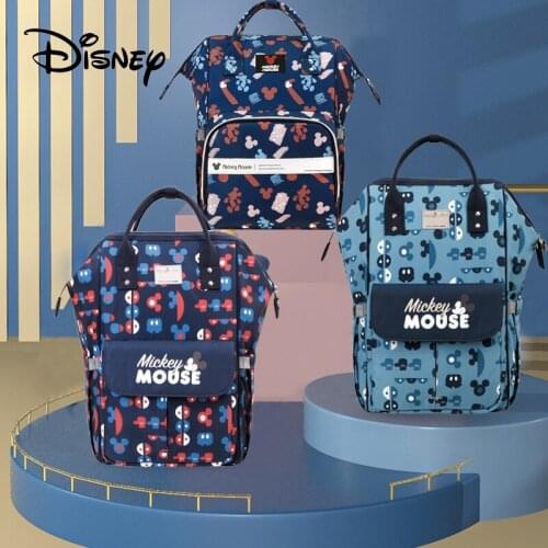 Disney Fashion Mommy Maternity Diaper Bag Large Capacity Diaper Bag Travel Backpack Baby Organizer Waterproof Baby Insulated Bag