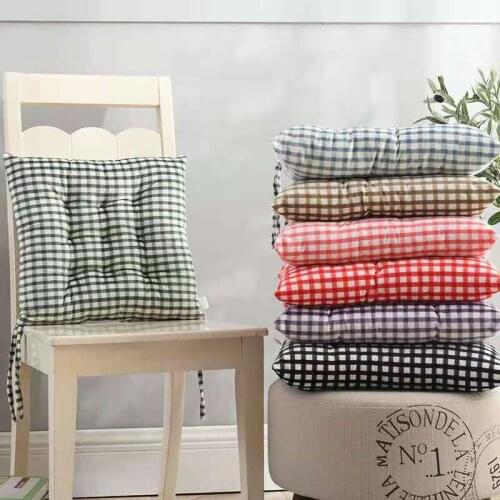 40x40cm Household Crystal Velvet Plaid Cushion Cushion Tied to Chair Cushion Sofa Cushion Car Cushion Pillow Office Cushion