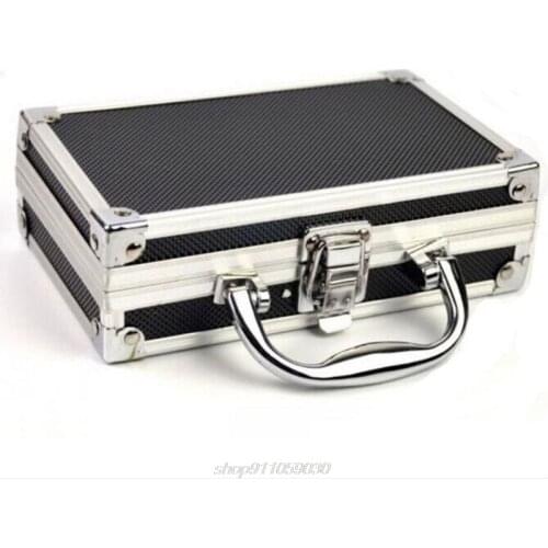Portable Aluminum Alloy Tool Box Practical Storage Travel Carry Case with Lining Sponge Inside N26 20 Dropshipping