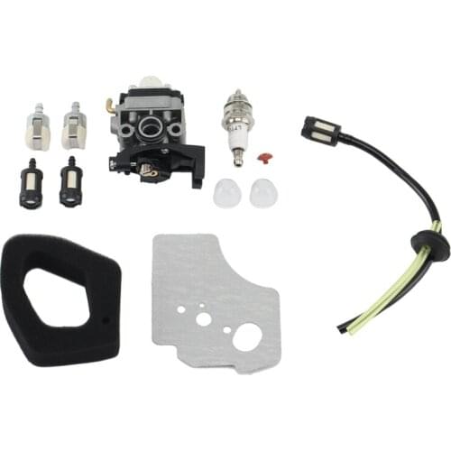 Carburetor Carb Gasket Spark Plug Fuel Line Hose Kit for Honda GX25 GX35 HHT35 HHT35S FG110 Trimmer Mowers Engine