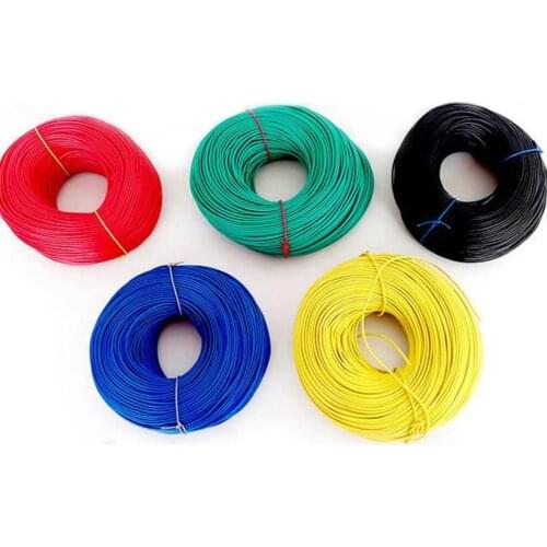 VENSTPOW 5/10 meters/lot 20AWG RV Wire 0.5mm Multi-strand Flexible Stranded Cord Electrical Equipment Copper Core PVC Wire DIY