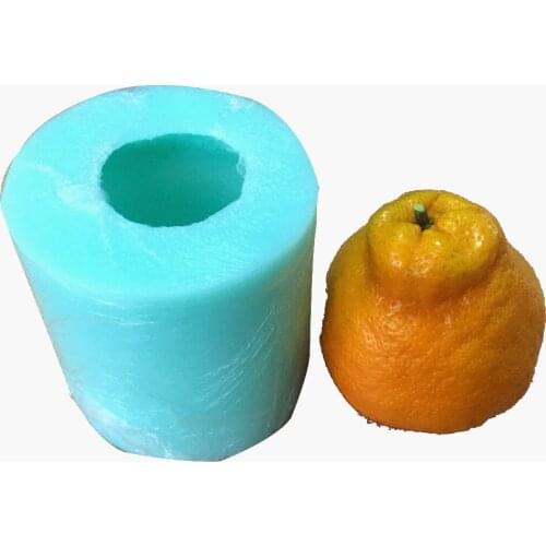 PRZY Fruit 3D Silicone Mold Mousse Cake Decoration Sugar Mould Chocolate Mold Soap Molds Aroma Stone Orange Ugly 001