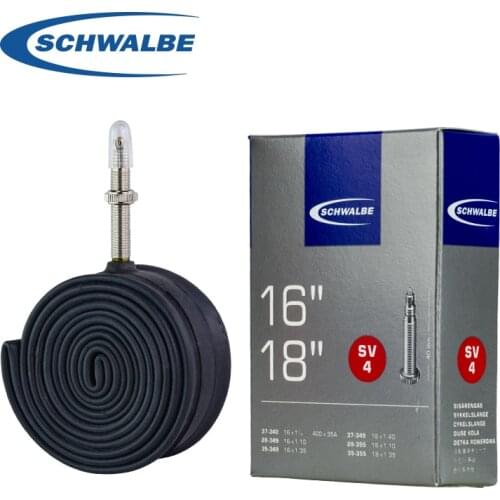 Schwalbe 16/18Inch Bicycle Tubes 16'' 18'' For BROMPTON Ultralight Inner Tires AV/SV Valves Cycling Tubes Replacement Parts