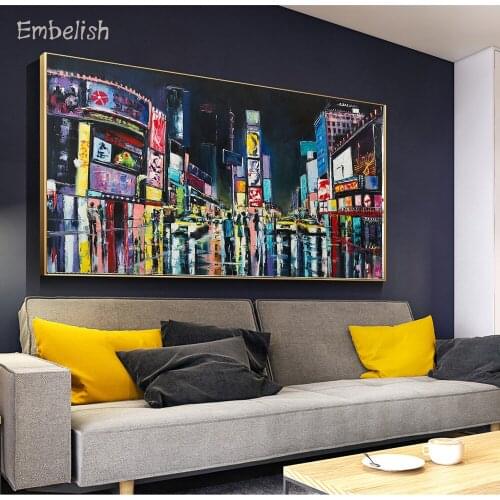 Embelish 1 Pieces New York Times Square HD Print On Canvas Oil Paintings For Living Room Home Decor Wall Poster Bedroom Pictures