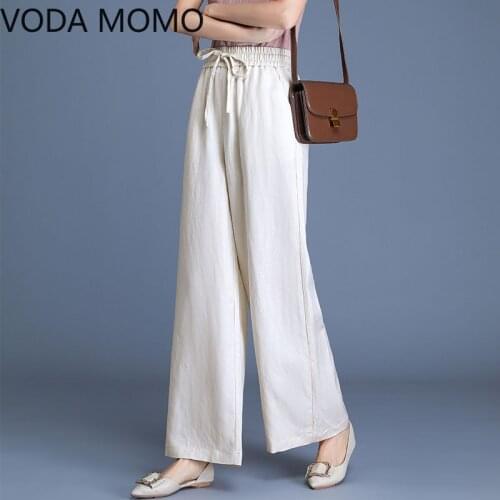 Женские льняные брюки VODA MOMO China At AliExpress