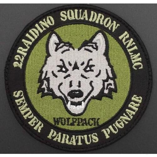 WOLPPACH SAMURAI embroidery hook backing patch Tactical Morale Badge IN BAG Jacket Arm hat