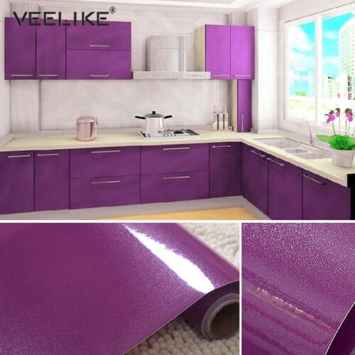 1 Meter Waterproof Wall Stickers Vinyl Wood Style Self-adhesive Wallpapers for Wardrobe Bookcase Decals Fashion House Decor Film