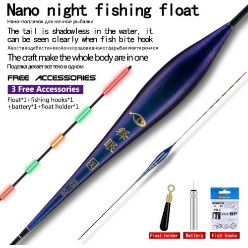 1 Piece Fishing Floats Shallow Water Floats Luminous Fishing Bobber Electric Nano Buoy Big Buoyancy Crucian Tackle Accessories