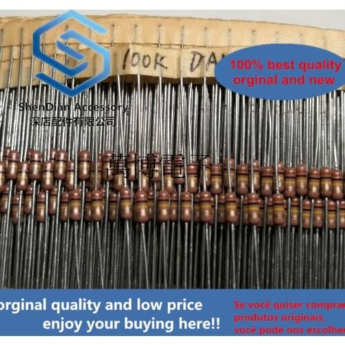 10pcs only orginal new can DALE fever resistance Dani resistance 1/4W 0.25W 100K