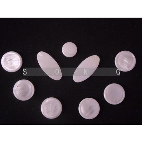 2 set=18pcs Saxophone real mother of pearl key buttons inlays
