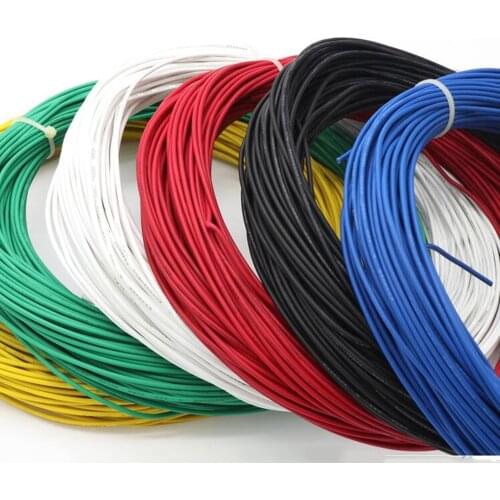 20M/1LOT UL3266 PE Irradiated Wire Household Appliances Tinned Copper Low-Smoke Halogen-Free Cable 16 18 20 22 24 26AWG