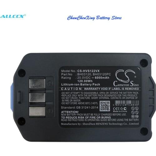 Cameron Sino 6000mAh Battery for Hoover Air Life, Air Life 2.0, Air Life 3.0,BH50130,BH50140,BH51120,BH52100,BH52120,BH52160