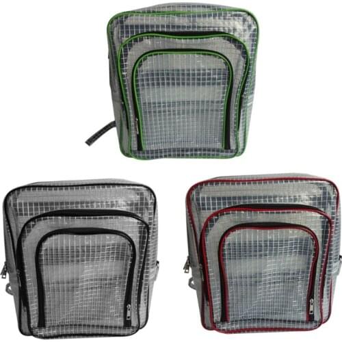 15.7 Inch ESD Anti-Static Clear Backpack,Cleanroom Engineer PVC Tool Bag Full Cover by PVC