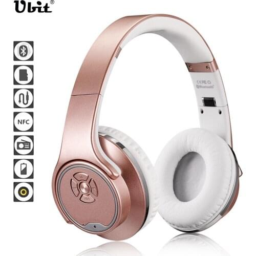 Wireless Bluetooth Headphone stereo Speaker support NFC FM Radio TF Card with Hands-free Mic headset for Smart Phones Computers