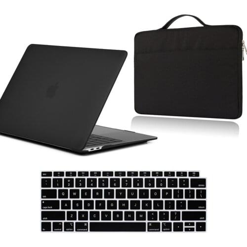 For Apple Macbook Air 13/11/Macbook Pro 13/15 Inch Laptop Case Hard Shell Protective Sleeve + Keyboard Cover + Laptop Bag