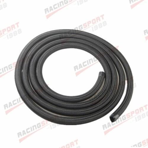 Black Nylon Cover Braided 1500 PSI -16AN AN16 Oil Fuel Gas Line Hose 6M (19.7FT)