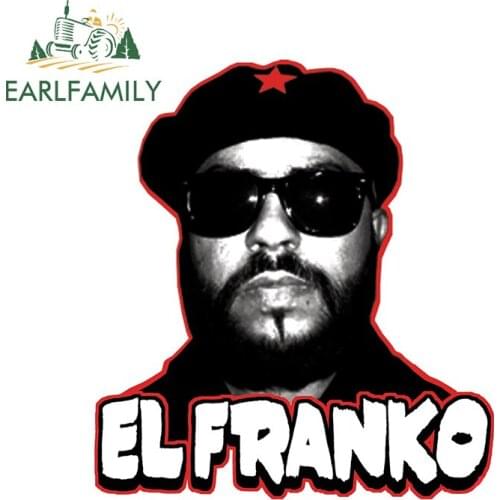 EARLFAMILY 13cm x 11.5cm EL FRANKO Funny JDM Car Stickers Creative Graffiti Stickers Fine Waterproof 3D Car Styling Fun Decal