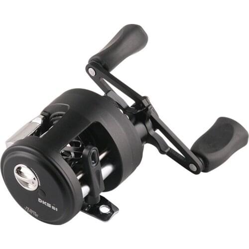 DEUKIO Fishing Badge Reel DKS Micro Objcet Drum Gear Ratio 6.2:1 Carbon Fiber Micro Brake Pads Lure Brake Force 5KG Summer