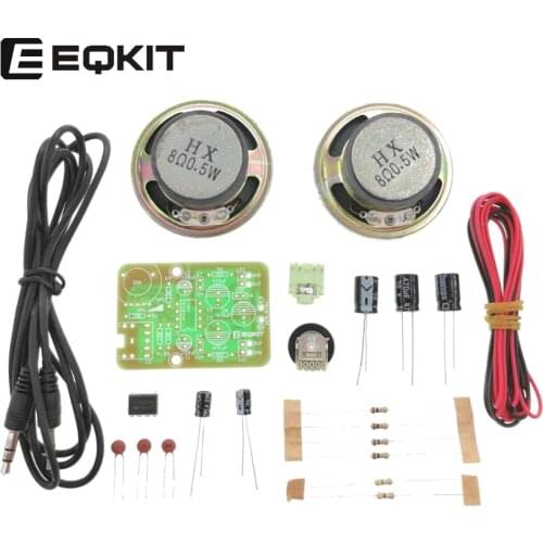 0.5W power amplifier Kit diy Audio power amplifier Audio amplifier package 2.0 channel audio amplifier