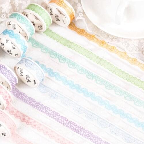 Wide 15mm Girls skirt series Masking Washi Tape Cute Lace Decorative Adhesive Tape Diy Scrapbooking Sticker Label Stationery