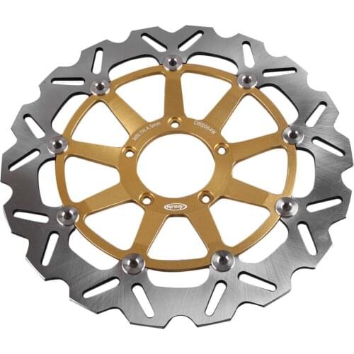 LUCKMART Front Brake Rotors Disc and Pads Kit for Ducati 848 EVO 2011-2013 ​Motorcycle Replacement Accessories Gold