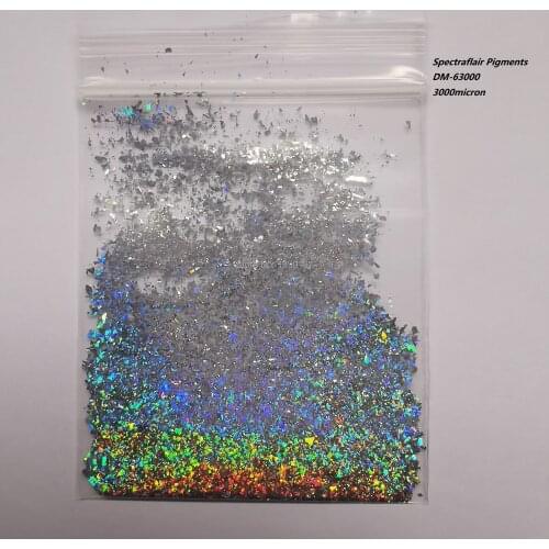 Rainbow holographic powder spectraflair pigment paint color change big particle size for automobile, paints, cosmetics