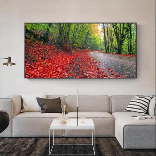 Colorful Trees Plants Leaves Posters and Prints Nordic Pictures Kitchen Restaurant Living Room Wall Home Decoration Art Painting