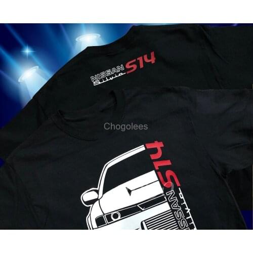 Nissan Silvia S14 Car Racing Cotton Round Neck Casual Short Sleeves T-shirt Size S-3xl