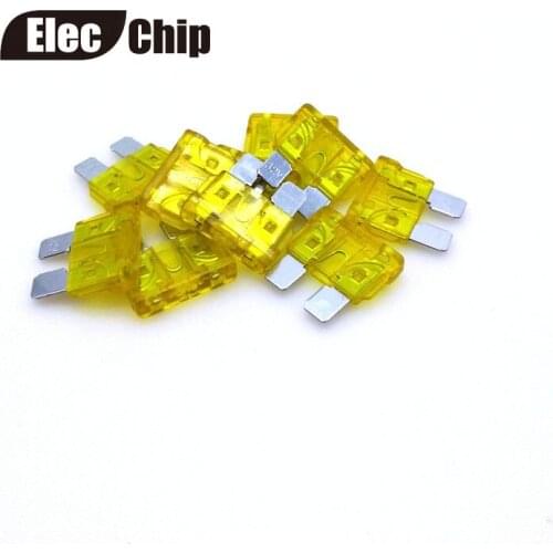 50Pcs/Lot 20A medium Blade Fuse Assortment Auto Car Motorcycle SUV FUSES